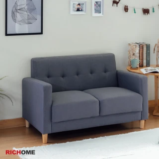 【RICHOME】木村日式厚座墊雙人布沙發(7色)
