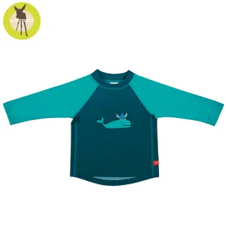 【德國Lassig】嬰幼兒抗UV長袖泳裝上衣-童趣鯨魚(12個月-18個月)