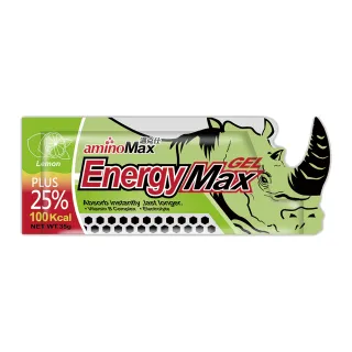 【AminoMax 邁克仕】EnergyMax犀牛能量包energy gel-檸檬口味 35g*10包(能量包)