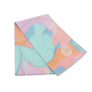 【COOLCORE】CHILL SPORT 涼感運動巾 大理石粉藍 MARBLE PRINT(涼感運動毛巾、降溫、運動、運動巾)