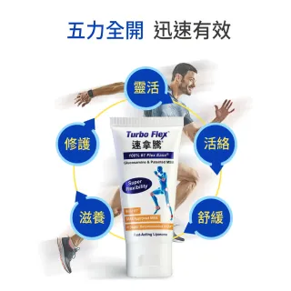 【Turbo Flex】速拿騰 葡萄糖胺乳霜-50G/瓶(五瓶組)