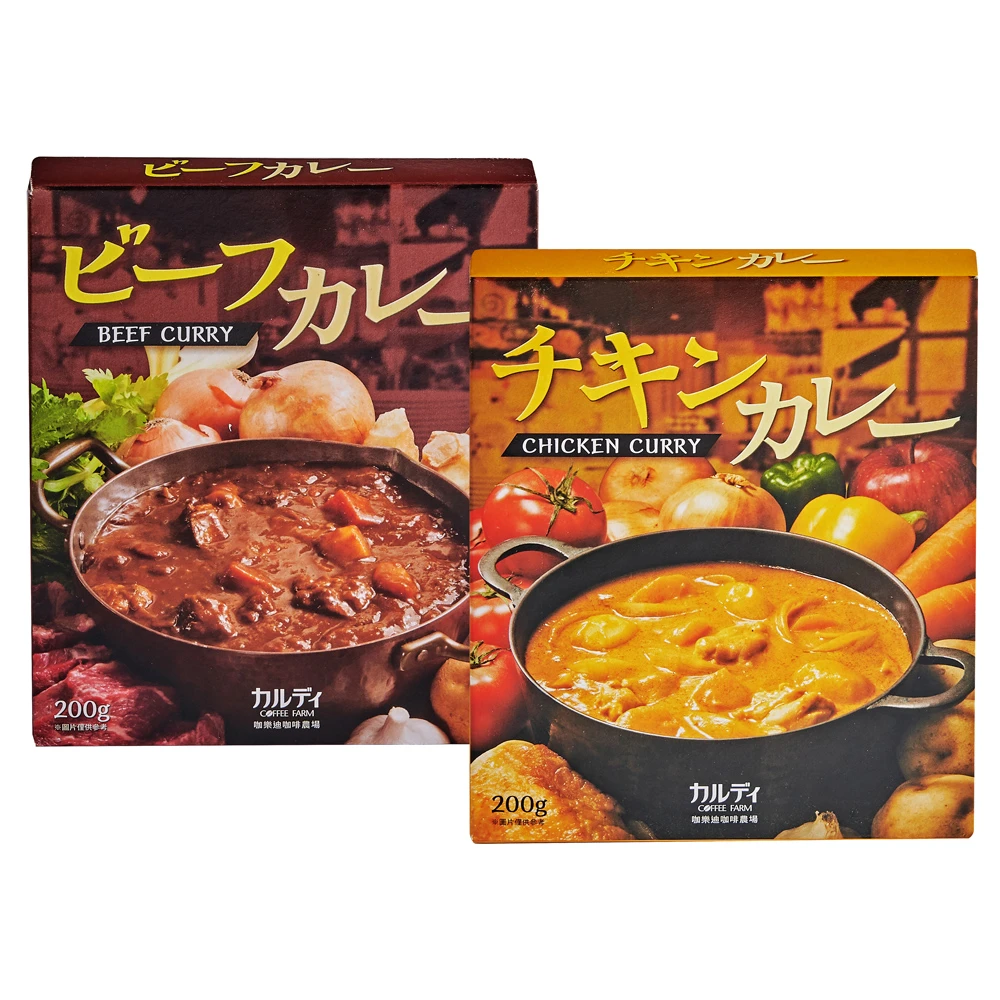 【咖樂迪咖啡農場】日式咖哩調理包 牛肉咖哩/雞肉咖哩 任選(200g/1盒)
