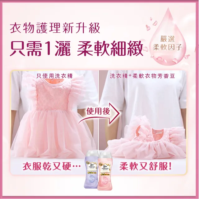 蘭諾lenor 2合1衣物柔軟芳香豆360mlx2 梔子蒼蘭 薔葳鈴蘭 薰衣草花束 Momo購物網