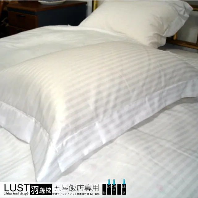 【LUST】五星級飯店專用-羽絨枕80/20