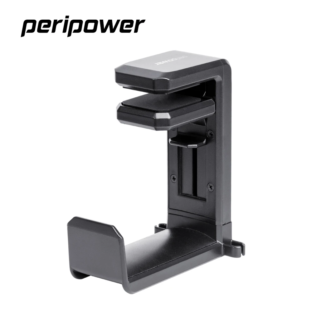 【peripower】MO-02 桌邊夾式頭戴型黑色耳機掛架/耳機收納架掛架/耳機收納(3C收納/線材收納/小物收納)
