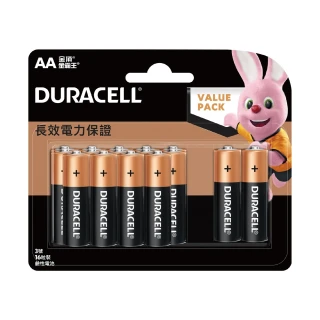 【DURACELL】金頂鹼性電池 3號AA 16入裝(電力更強 耐力更久)