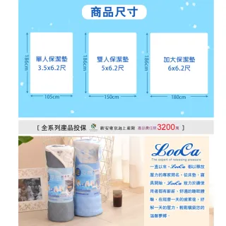 【LooCa】涼感可水洗保潔墊-2色任選(雙人-速配)