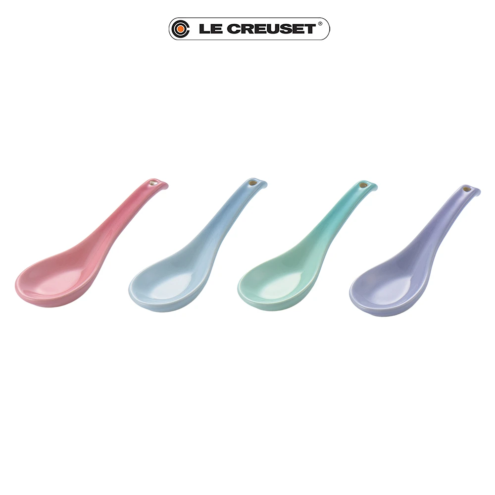 【Le Creuset】布瓷器列塔尼圓舞曲系列中式湯匙組(4入)