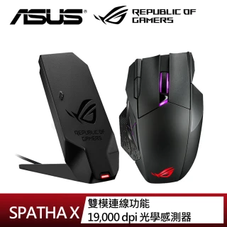 【ASUS 華碩】ROG SPATHA X 無線雙模電競滑鼠