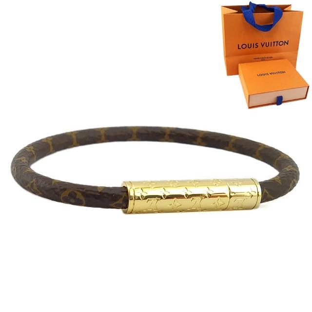 【Louis Vuitton 路易威登】經典字紋CONFIDENTIAL手環