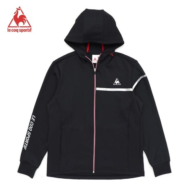 【LE COQ SPORTIF 公雞】連帽外套 男-黑-LWN6159199