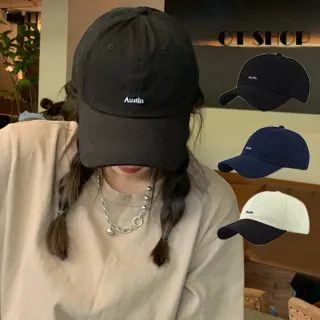 Ot Shop 男女款棉質素色短帽檐老帽 棒球帽 鴨舌帽 C2131 英文刺繡 後抽繩 帽圍可調 文青百搭 帽子 Momo購物網