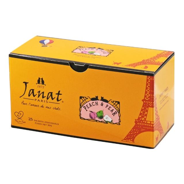 【咖樂迪咖啡農場】Janat☆黑標系列蜜桃洋梨風味茶(50g/1盒)