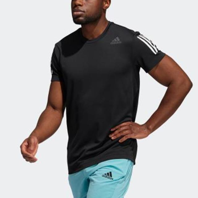 【adidas 愛迪達】上衣 男款 短袖上衣 運動 健身 慢跑 H.RDY WARRI TEE 黑 GT8259 亞洲尺寸