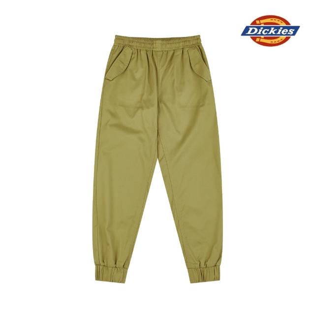 Dickies【Dickies】Dickies女款卡其色腳口羅紋休閒慢跑褲｜DK008891KHK