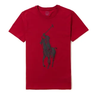 【RALPH LAUREN】Polo Ralph Lauren 經典印刷大馬短袖圖案T恤-紅色(平輸品)