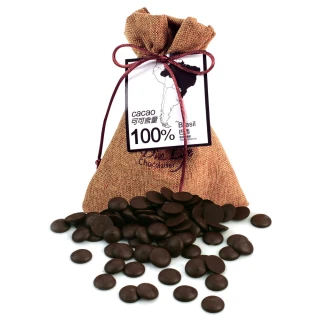 【Diva Life】巴西100% 黑巧克力鈕扣1入 90g/袋 -冷藏配送(麻布袋)