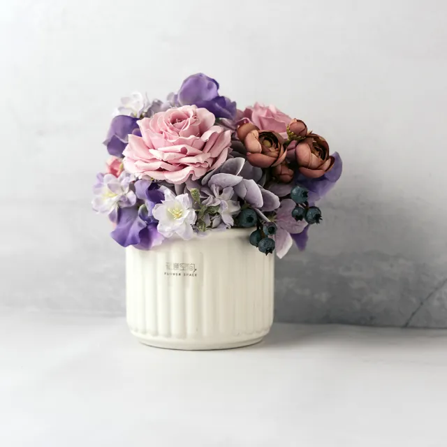 花意空間 漸層光恆星花盒 流星灰 恆星花 Momo購物網