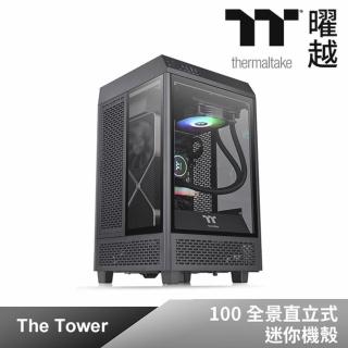 【延長線組】Thermaltake 曜越 透視 The Tower 100 全景直立式迷你機殼+1開6插安全延長線