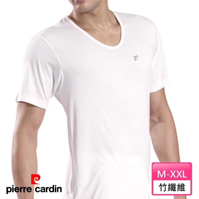 【pierre cardin 皮爾卡登】抗菌吸排竹纖維圓領短袖(吸濕排汗-男內衣)