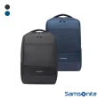 【Samsonite 新秀麗】CAPER防潑耐磨商務大容量筆電後背包 14(黑&海軍藍)