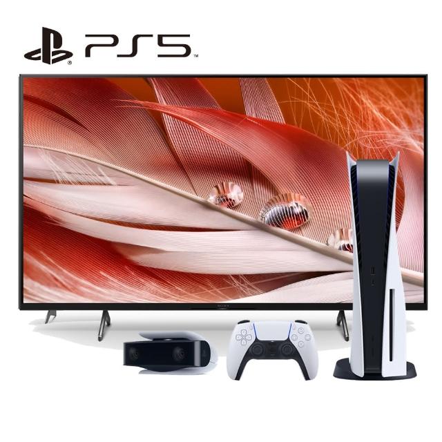 SONY 索尼【SONY 索尼】PS5 光碟版主機+【SONY 索尼】BRAVIA 55型 4K Google TV 顯示器(XRM-55X90J)+PS5 HD 攝影機