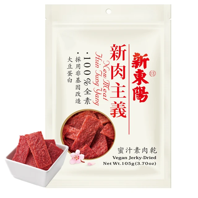 【新東陽】新肉主義蜜汁素肉乾(105g)-momo購物網