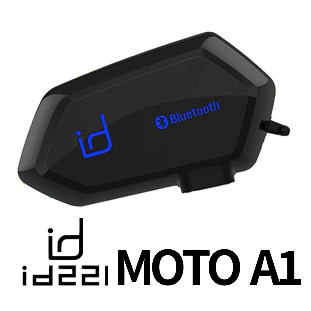 【id221】MOTO A1 藍牙耳機 機車安全帽專用(一體式麥克風喇叭 通用半罩 全罩)