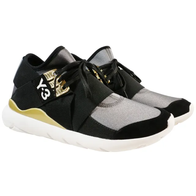 【Y-3 adidas】QASA ELLE LACE 武士忍者鞋(黑金)