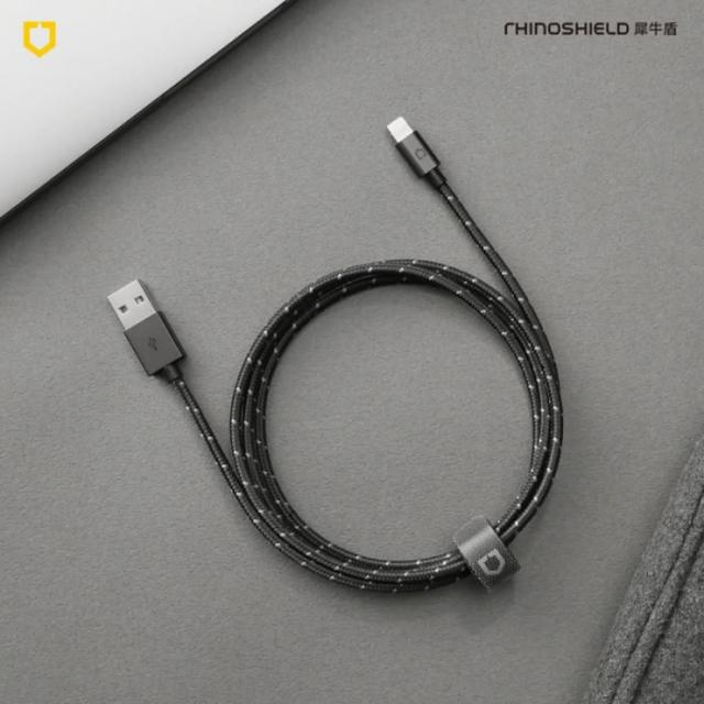 【RhinoShield 犀牛盾】MFi認證 Lightning to USB-A 編織充電線「3公尺/3M」(iPhone/iPad適用)