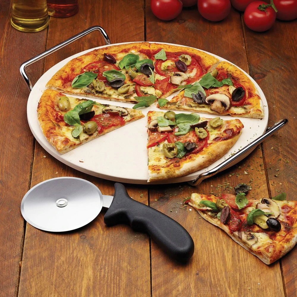 【KitchenCraft】披薩刀+石板披薩烤盤