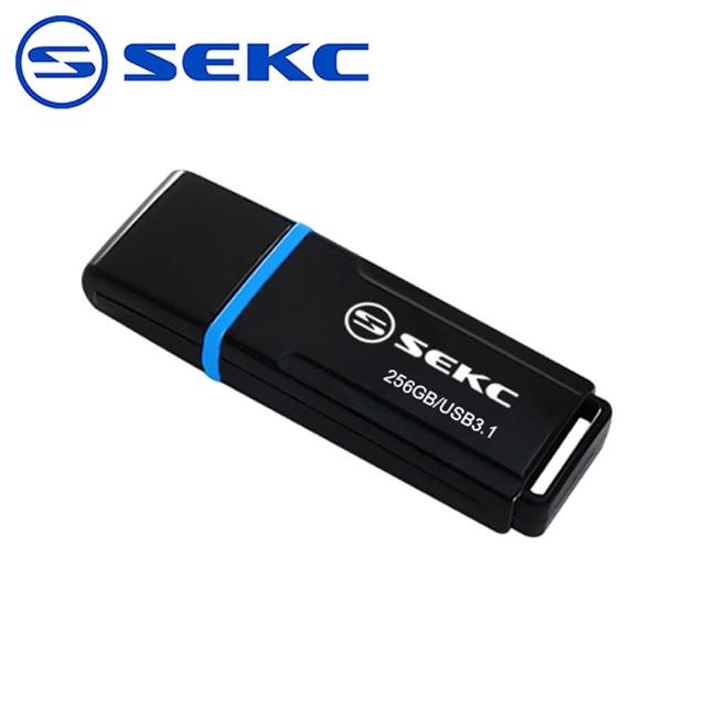 【SEKC】256GB USB3.1 Gen1高速隨身碟SDU50(爵士黑)