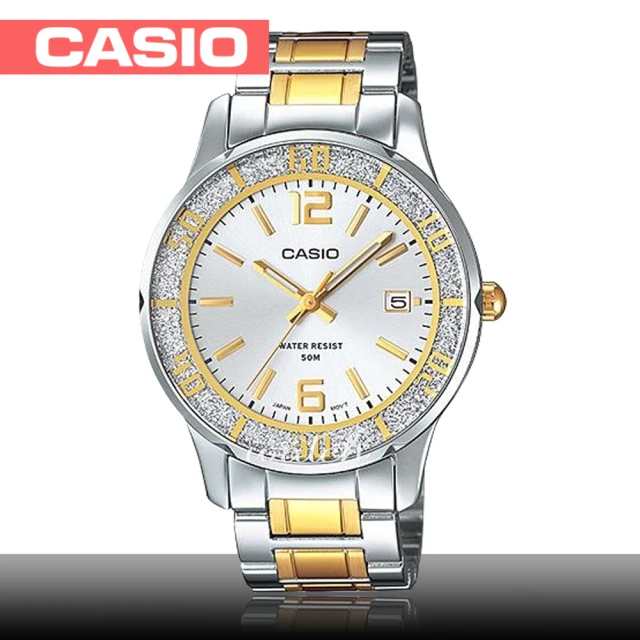 CASIO 卡西歐 氣質首選_不鏽鋼錶帶_日期顯示_生活防水_氣質女錶(LTP-1359SG)