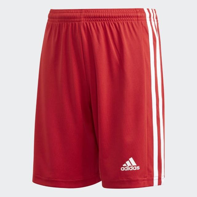 adidas 愛迪達【adidas 愛迪達】童裝 大童 運動 慢跑 足球 短褲 SQUAD 21 SHO Y 紅 GN5761