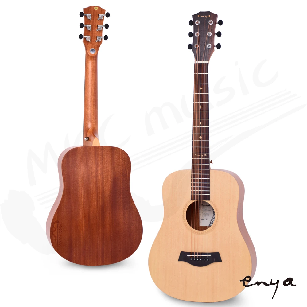 【拓弦音樂】美國品牌 Enya 34吋 雲杉木面板 旅行吉他 EB-02(贈超值配件組)