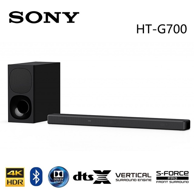 SONY 索尼【SONY 索尼】3.1 聲道 Dolby Atmos☆ 無線低音聲霸 HT-G700(HT-G700)