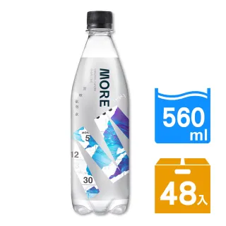 【味丹】多喝水MORE氣泡水560ml-原味(氣泡水)2箱共48入