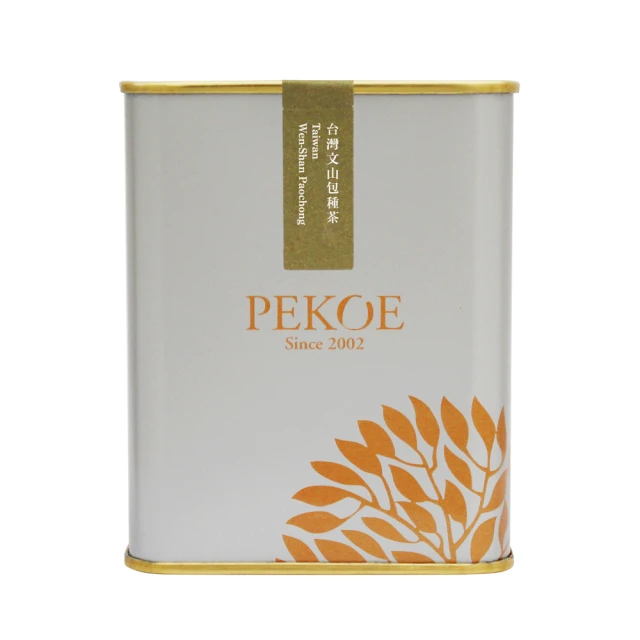 【PEKOE】台灣文山包種茶50g（金屬罐．銀灰）