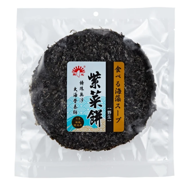 【新光洋菜】袋裝-紫菜餅35g(日常料理不可或缺的優良食材)