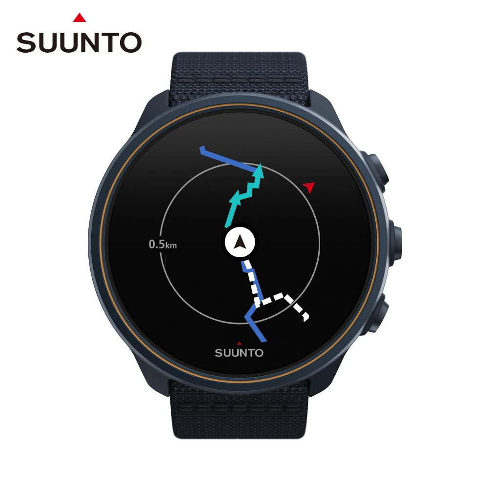 【SUUNTO】Suunto 9 Baro Titanium 堅固強勁 超長電池續航力 及 氣壓式高度的多項目運動GPS腕錶(花崗石藍)