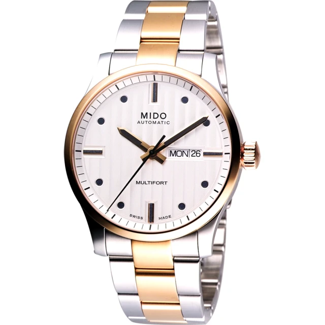 【MIDO 美度】官方授權 Multifort 經典機械錶-42mm(M0054302203180)