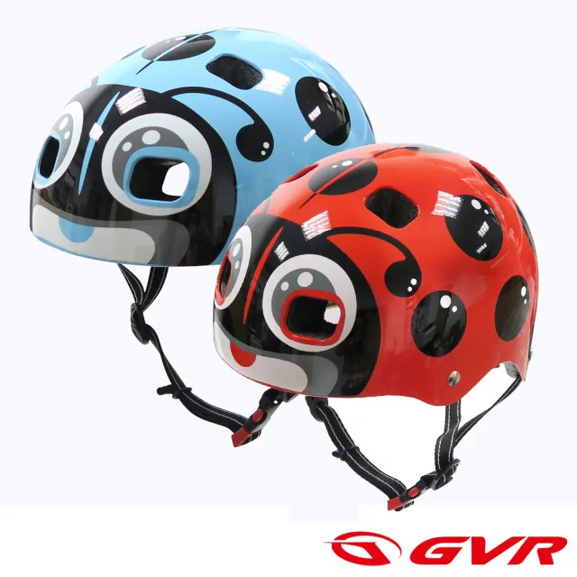 【GVR】兒童自行車/戶外休閒活動防護安全帽-瓢蟲