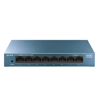 【TP-Link】LS108G 8埠10/100/1000Mbps  桌上/壁掛兩用 流量管理  乙太網路交換器switch hub
