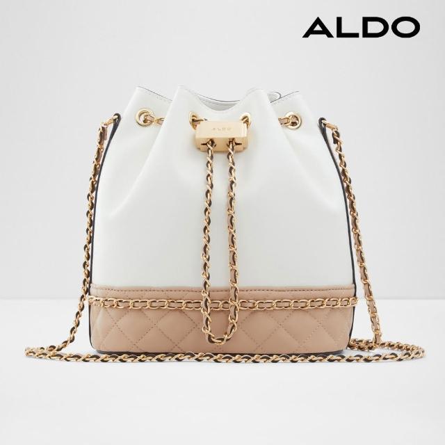 ALDO【ALDO】質感菱格紋拼接水桶包-女