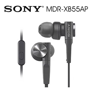 【SONY 索尼】MDR-XB55AP 重低音入耳式 支援智慧型手機(5色)