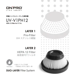 【ONPRO】UV-V1 Pro第二代迷你無線吸塵器