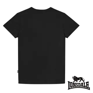 【LONSDALE 英國小獅】經典LOGO短袖T恤(黑色LT001)