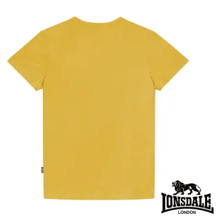 【LONSDALE 英國小獅】經典LOGO短袖T恤(鵝黃LT001)