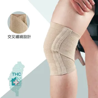 【THC】膝關節後交叉保護套(短版護膝)