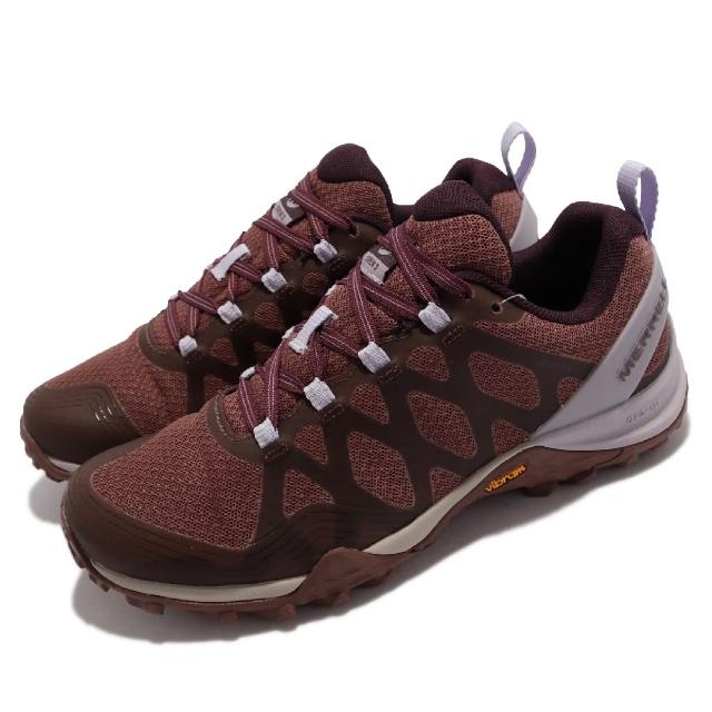 【MERRELL】戶外鞋 Siren 3 GTX 防水 女鞋 登山 越野 耐磨 黃金大底 緩震 穩定 咖啡 紫(ML036710)